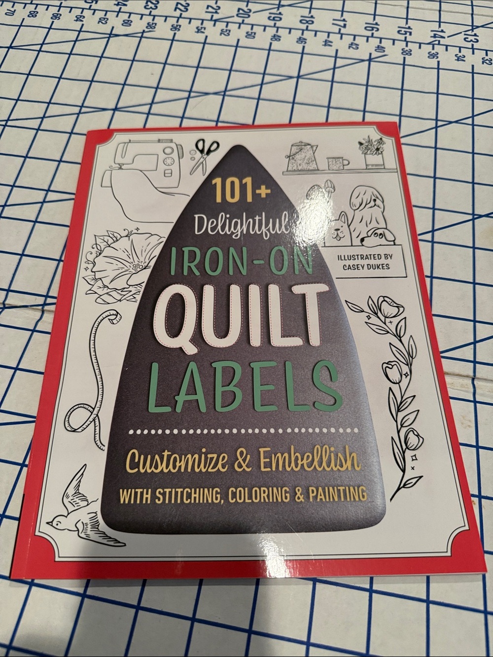 Delightful Iron-On Quilt Labels Book - Red Cover